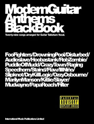 Modern Guitar Anthems Black Book Guitar Tab