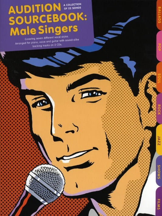 Audition Sourcebook Male Singers Pvg Bk/Cd