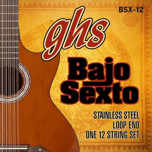 GHS BSX 12 Stainless Steel Bajo Sexto 24-46 Gauge