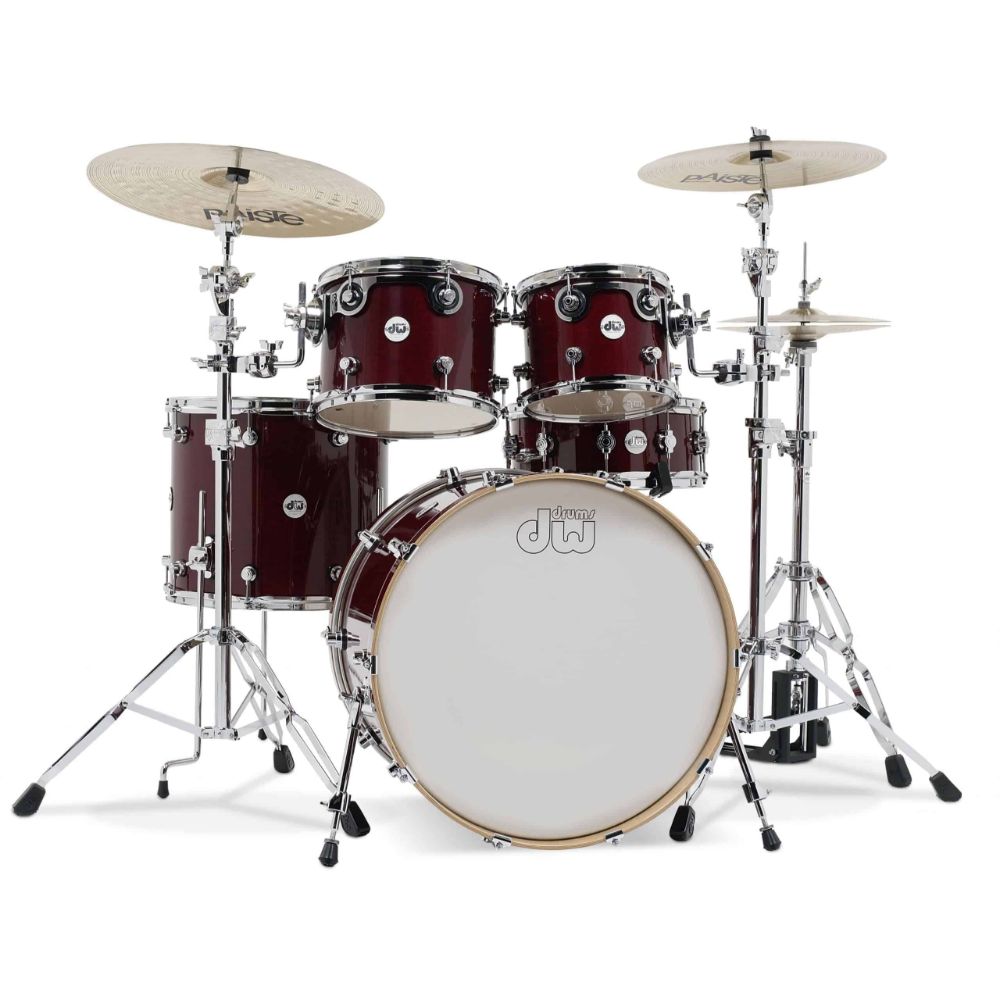 DW Design BD22 5 Piece Drum Kit in Cherry Stain