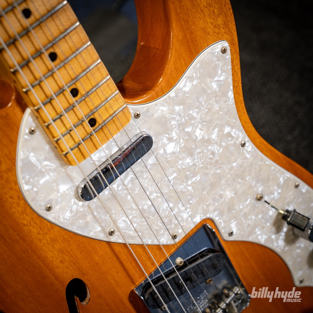 Fender Custom Shop 1968 Telecaster Thinline Journeyman Relic Electric Guitar in Aged Natural