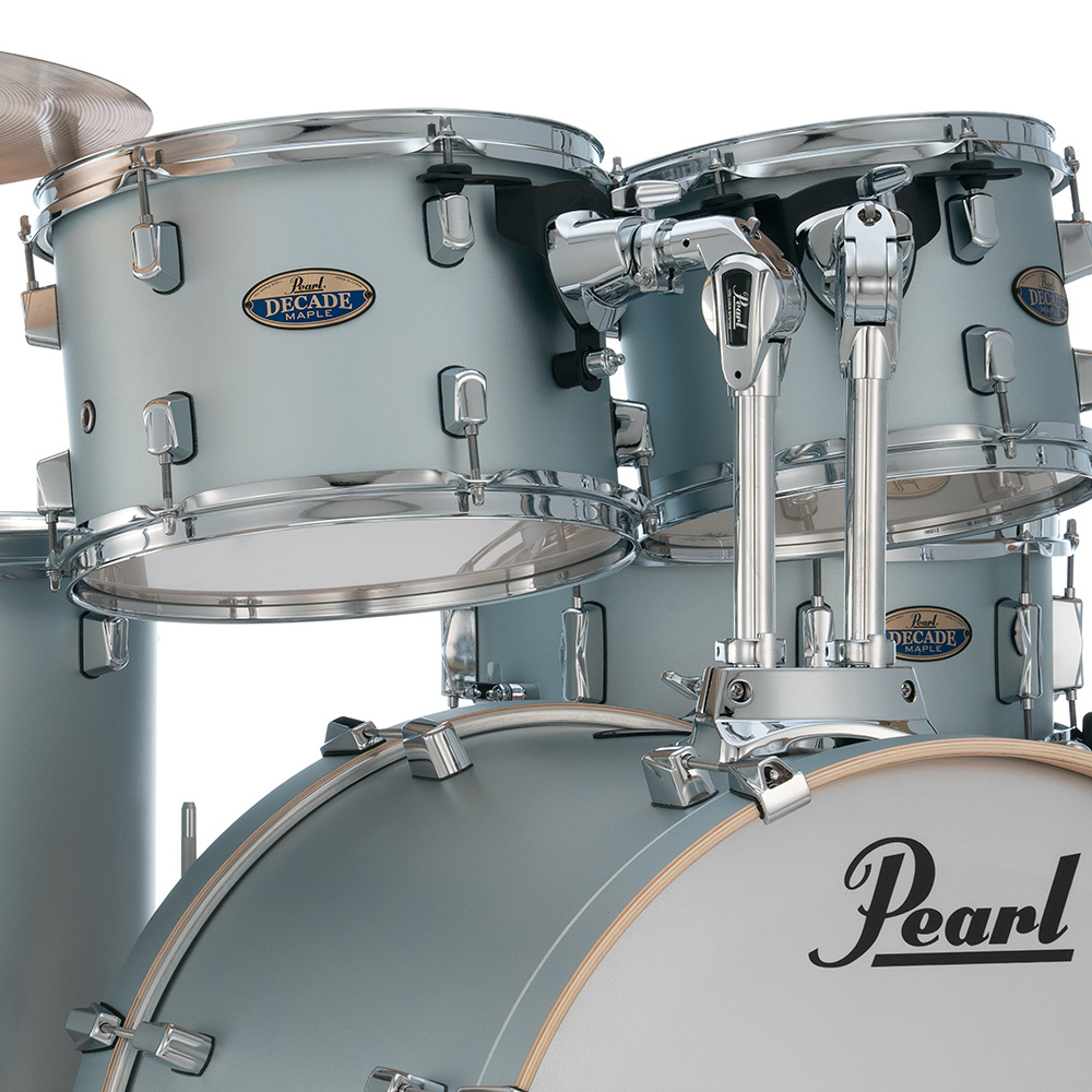 Pearl Decade Maple 5-Piece Fusion Plus Increda-Bundle Drum Kit With Cymbal Pack in Blue Mirage