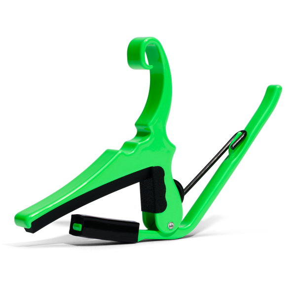 Kyser Quick Change Acoustic Guitar Capo in Neon Green