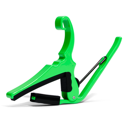 Kyser Quick Change Acoustic Guitar Capo in Neon Green