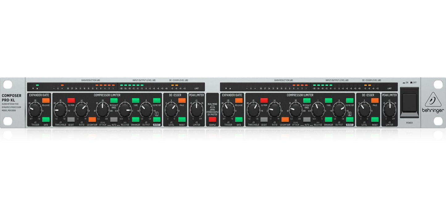 Behringer PRO XL MDX2600 V2 Reference Class 2 Channel Composer