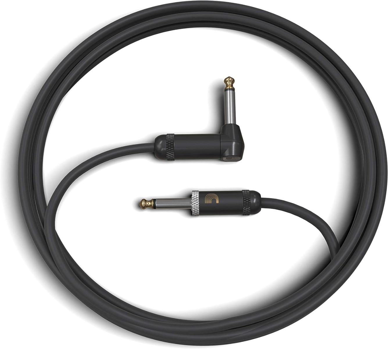 D'Addario Planet Waves 20' American Stage Instrument Straight Right Angle Cable in Black