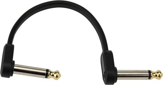D'Addario 4" Offset Right-Angle Flat Patch Cable 2 Pack