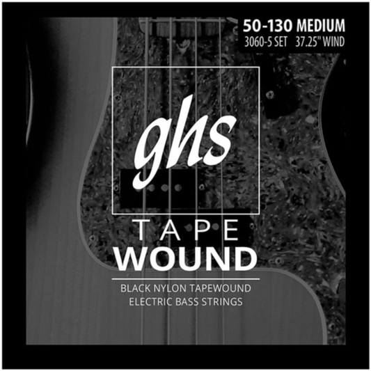 GHS 3060-5 Tapewound Bass Guitar String 50-130 Gauge