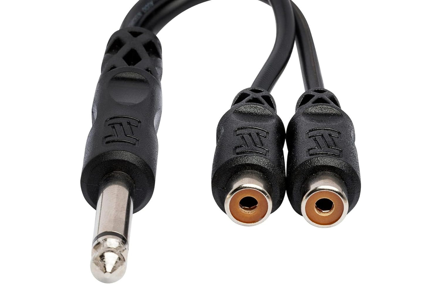 Hosa YPR103 1/4" TS to Dual RCAF Y Cable