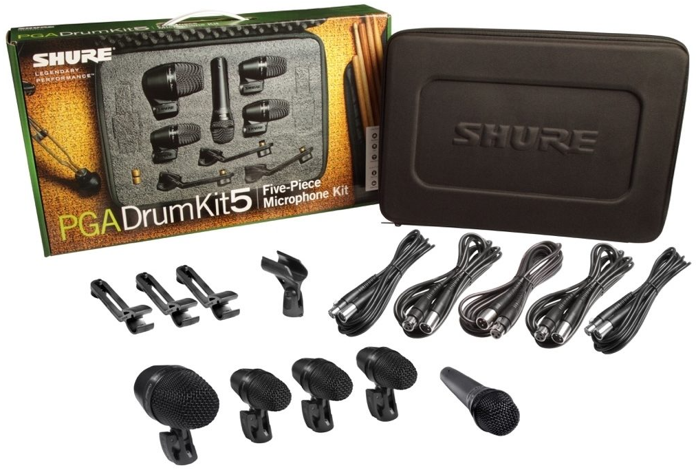 Shure PGADRUMKIT5 5 piece Drum Microphone Kit