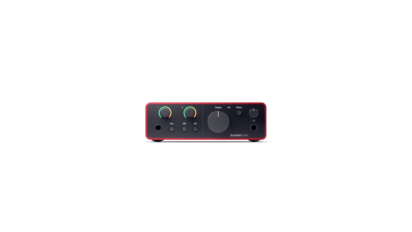 Focusrite Scarlett Solo Studio 4th Gen 2 in 2 out Interface, Condenser Mic And Headphones