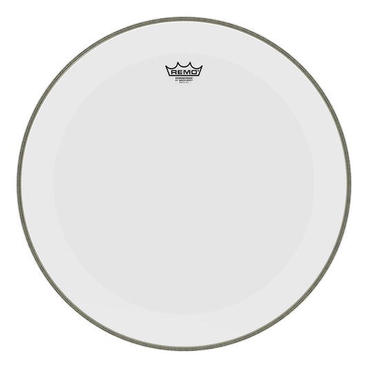 Remo Powerstroke P3 Smooth White No Stripe, Bass Drumhead - 22" - P3-1222-C1