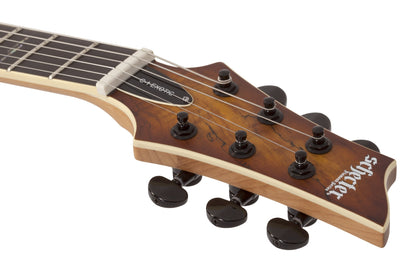 Schecter C 1 Exotic Spalted Maple in Satin Natural Vintage Burst