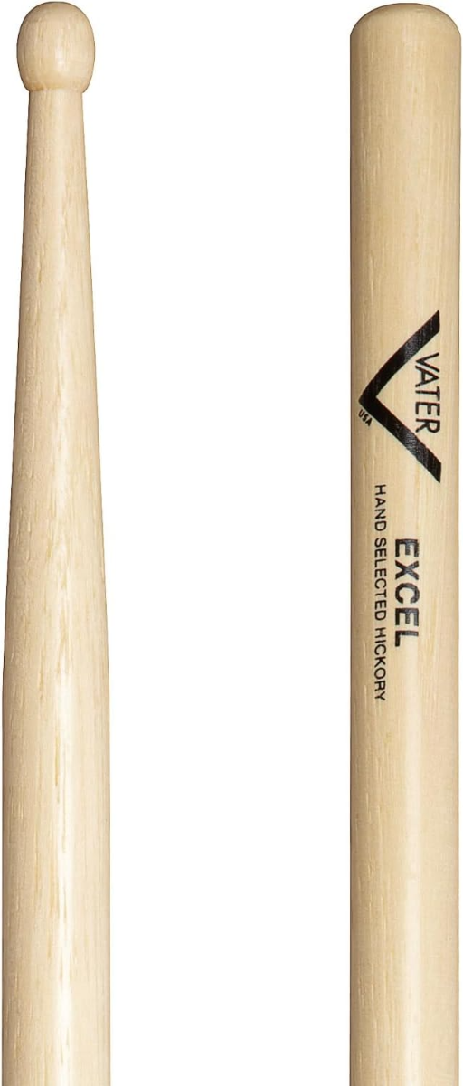 Vater VHELW Excel American Hickory Wood Tip Drumsticks (Pair)