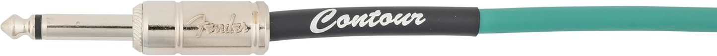 Fender Contour™ Series 30'  Coil Instrument Cable in Sherwood Green