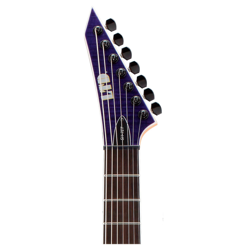 ESP LTD SH 7 EverTune Brian (Head) Welch Signature  Series 7 Strings Electric Guitar in See Thru Purple