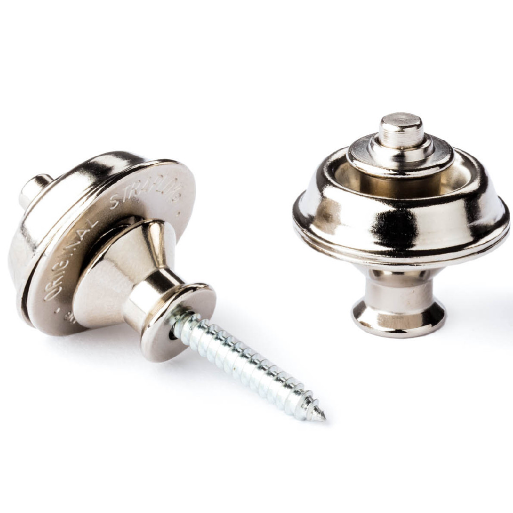 Jim Dunlop Straplok Dual Design Strap Retainer System in Nickel
