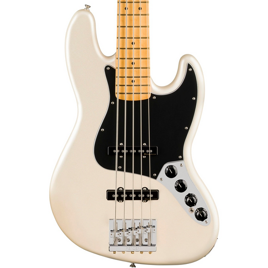 Fender Player II Modified Active Jazz Bass V, Maple Fingerboard in Olympic Pearl