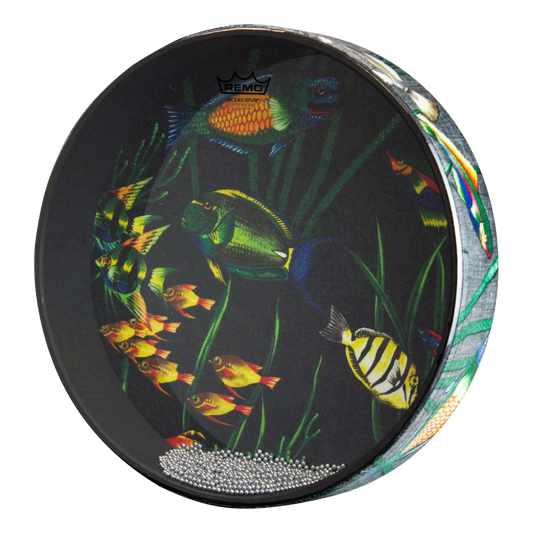 Remo 12" Ocean Drum in Fish Graphic