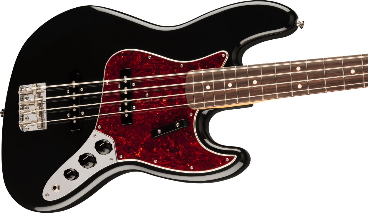Fender Vintera II 60s Jazz Bass, Rosewood Fingerboard in Black
