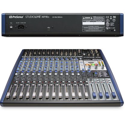 PreSonus StudioLive AR16c 16 channel USB C Compatible Audio Interface / Mixer / Recorder