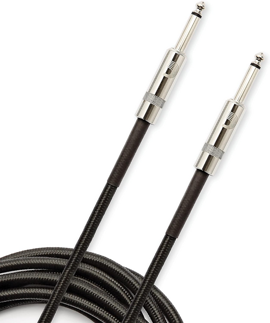 D'Addario Custom Series 20' Braided Instrument Cable in Black