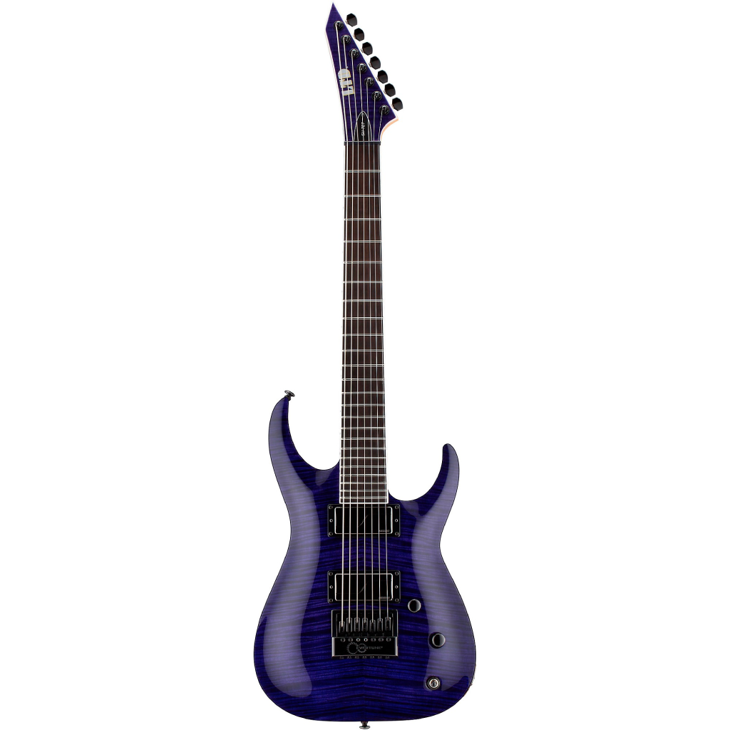 ESP LTD SH 7 EverTune Brian (Head) Welch Signature  Series 7 Strings Electric Guitar in See Thru Purple