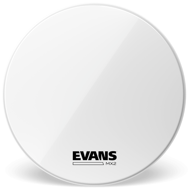 Evans MX2 White Marching 32" Bass Drum Head