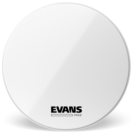 Evans MX2 White Marching 32" Bass Drum Head