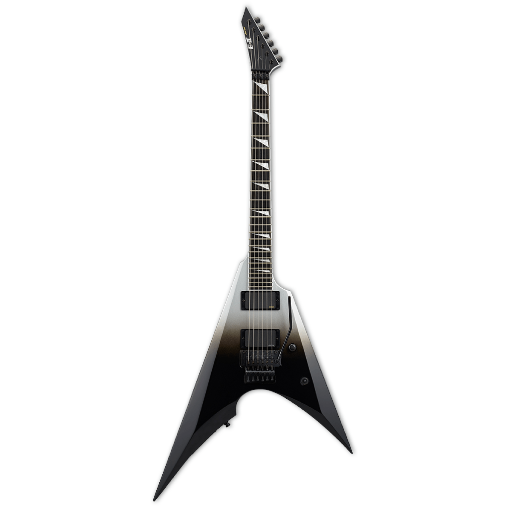 ESP E II Arrow in Black Silver Fade