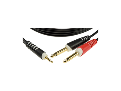 Klotz AY50100 1m Y cable 3.5mm TRS 2x1/4"