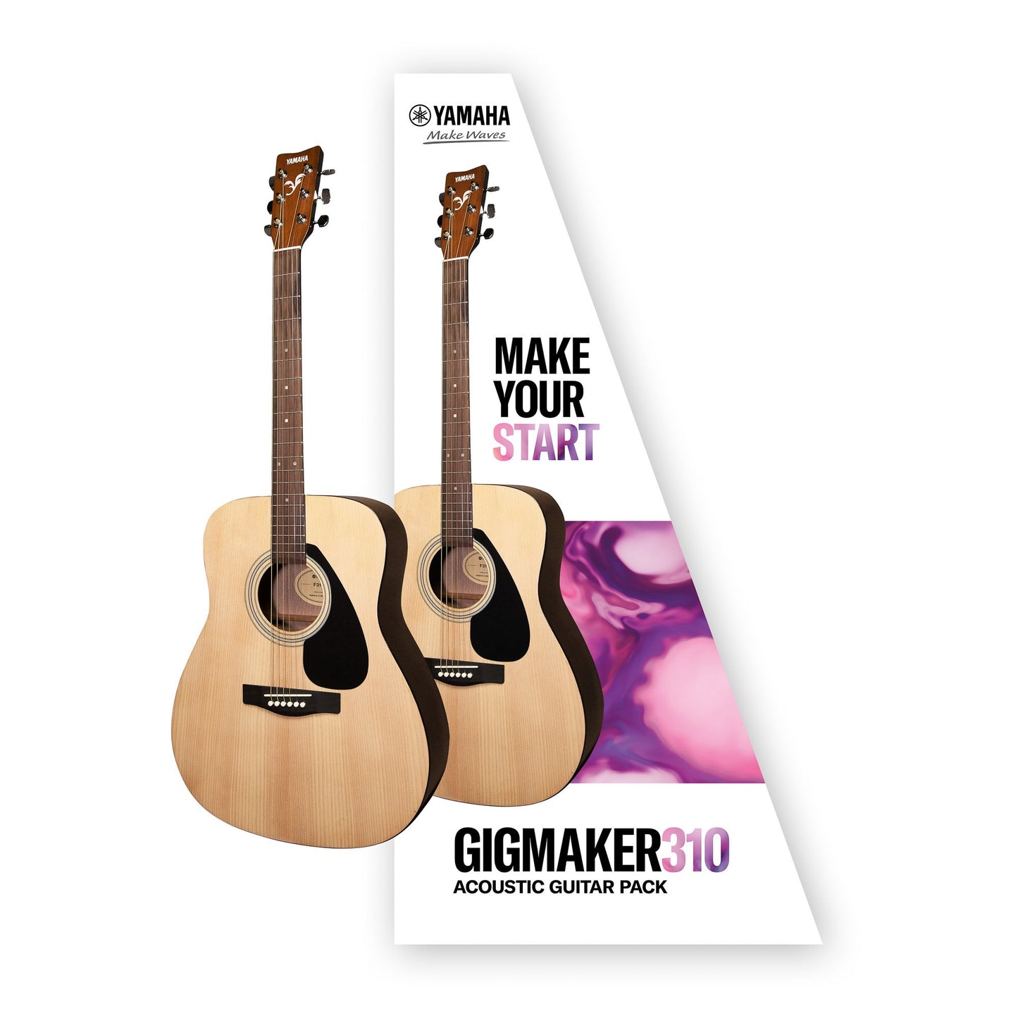 Yamaha Gigmaker F310 Value Added Acoustic Guitar Pack in Natural