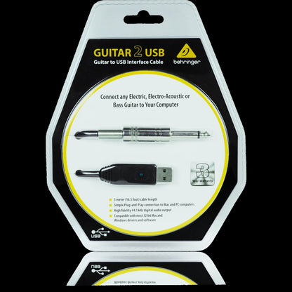 Behringer GUITAR 2 USB 16.5ft Interface Cable