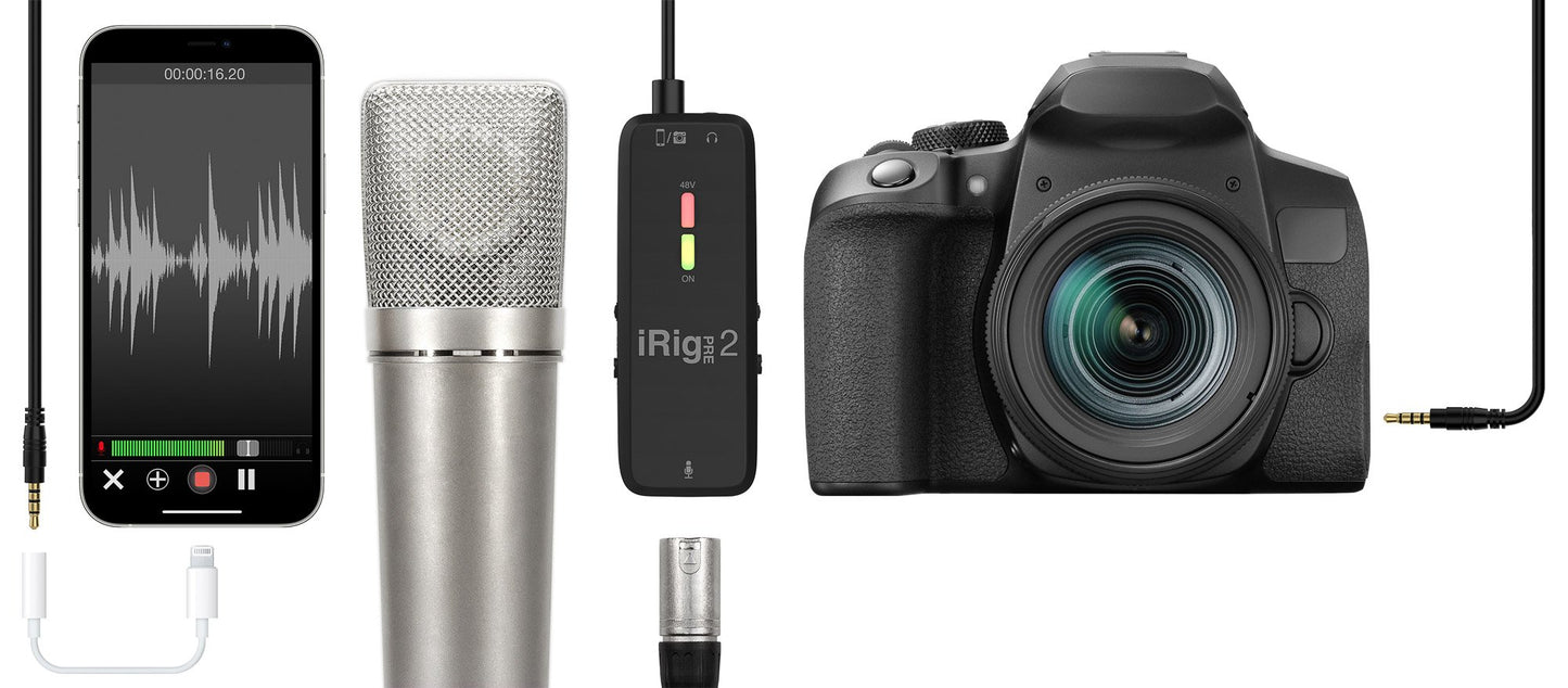 IK Multimedia iRig Pre 2 Mobile microphone interface