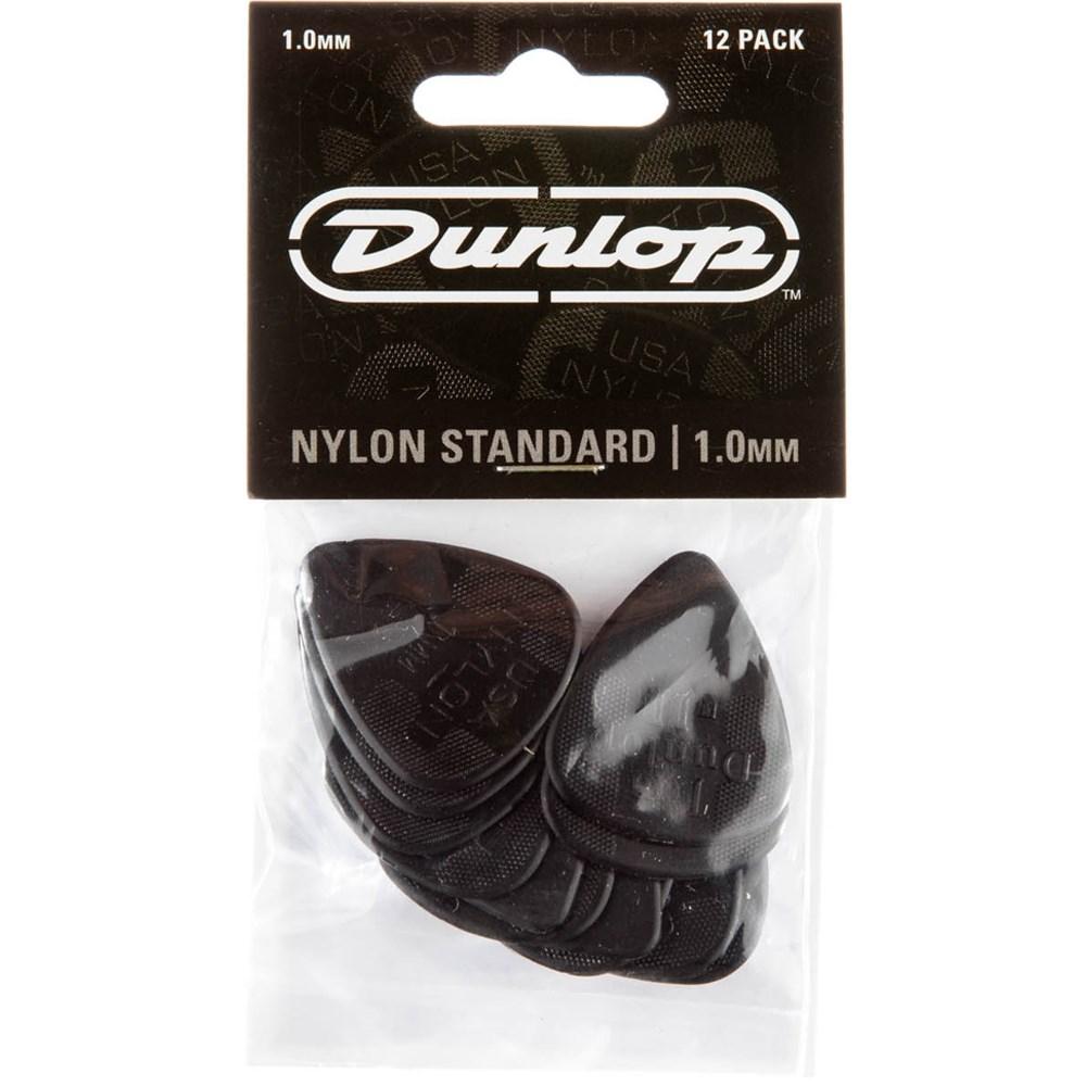 Jim Dunlop Nylon Standard Guitar Pick 1.0mm 12 Pack in Black