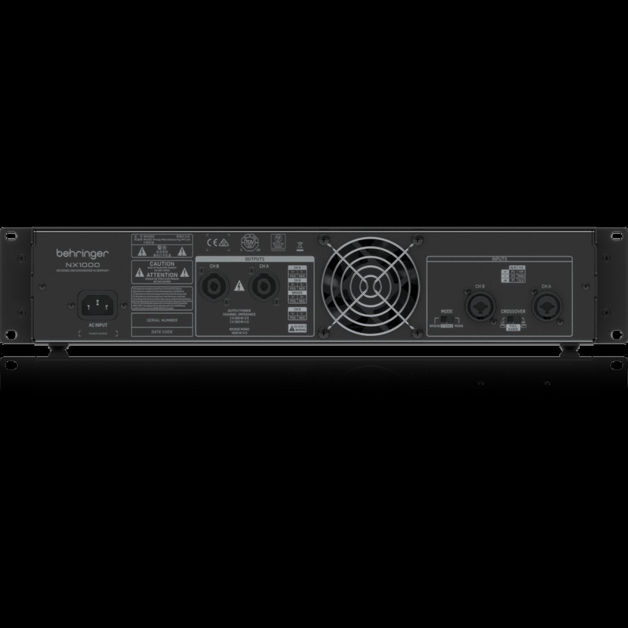 Behringer NX1000 1000W Power Amplifier