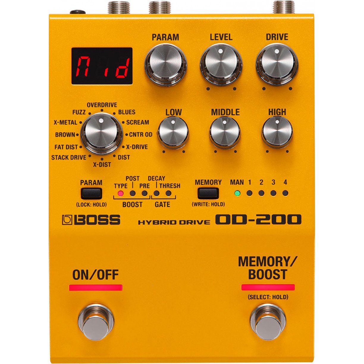 Boss OD200 Hybrid Drive OverDrive Pedal