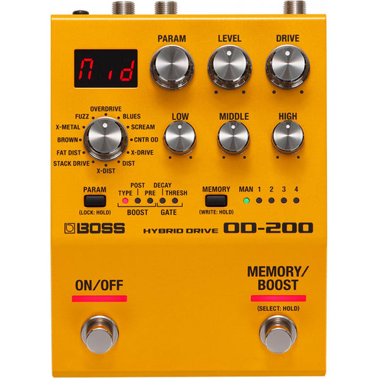 Boss OD200 Hybrid Drive OverDrive Pedal