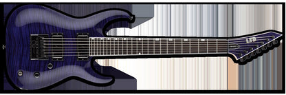 ESP LTD SH 7 EverTune Brian (Head) Welch Signature  Series 7 Strings Electric Guitar in See Thru Purple