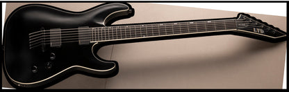 ESP LTD MH 400B Baritone in Black Satin