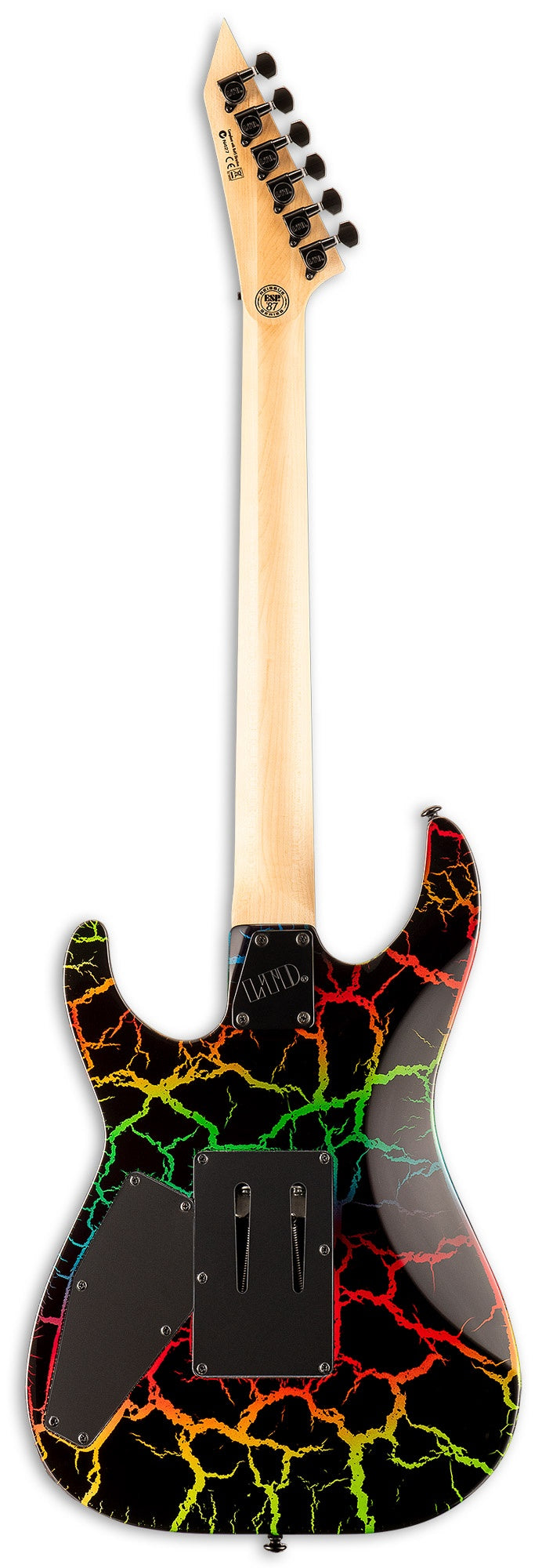 ESP LTD Mirage Deluxe 87 in Rainbow Crackle