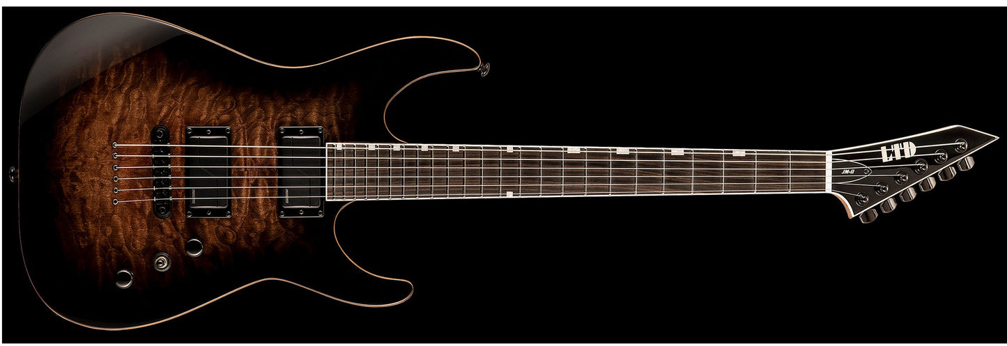 ESP LTD JM II Josh Middleton Signature Series Electric Guitar in Black Shadow Burst