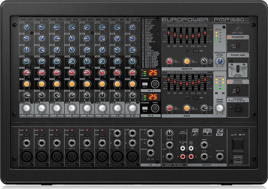 Behringer Europower PMP1680S 1600W 10 Channel Powered Mixer