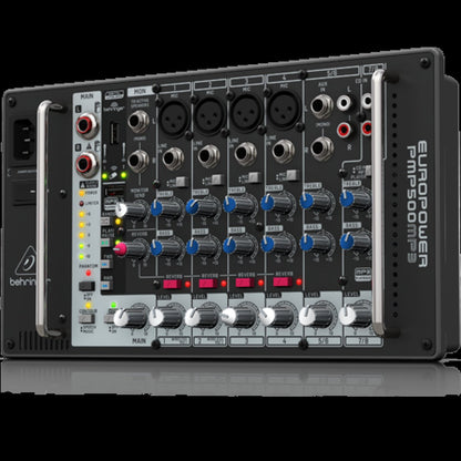 Behringer Europower PMP500MP3 Ultra-Compact 500W 8-Channel Powered Mixer
