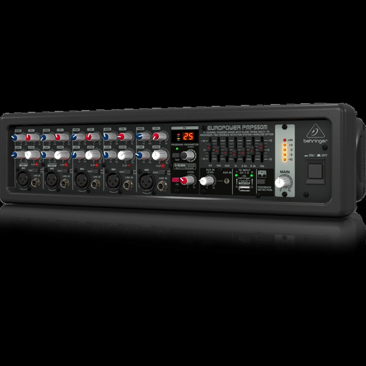 Behringer Europower PMP550M 500W 5 Channel Powered Mixer