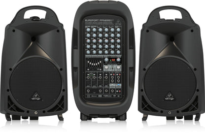 Behringer Europort PPA2000BT Ultra Compact 2000W 8 Channel Portable PA System
