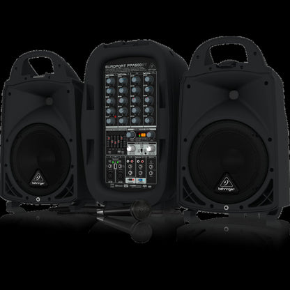 Behringer Europort PPA500BT Ultra Compact 500W 6 Channel Portable PA System