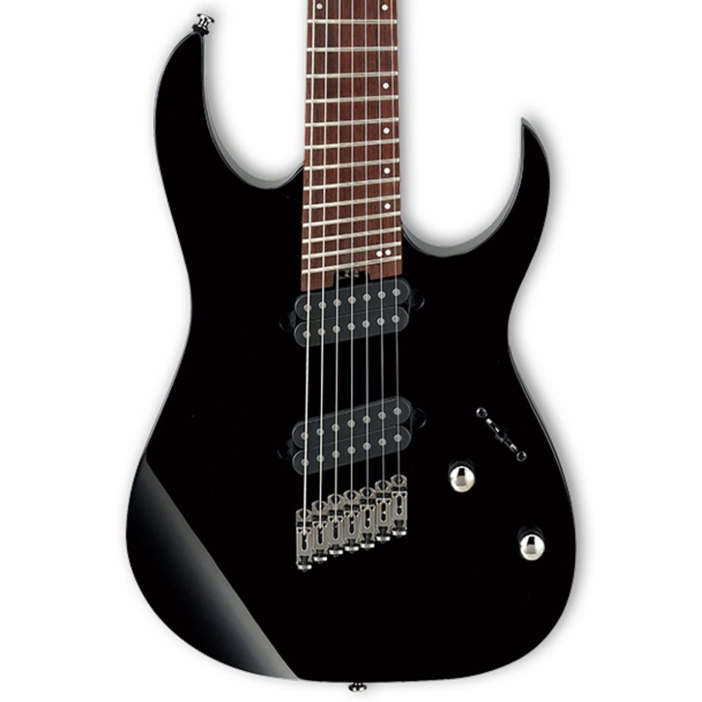Ibanez RGMS7 7 String Multiscale Electric Guitar in Black