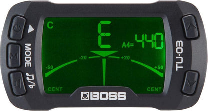 BOSS TU03 ClipOn Tuner & Amp Metronome