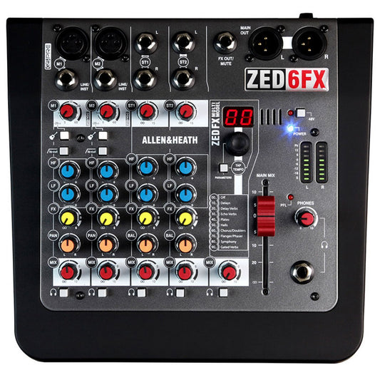 Allen & Health ZED6FX Compact 6 Input Analogue Mixer